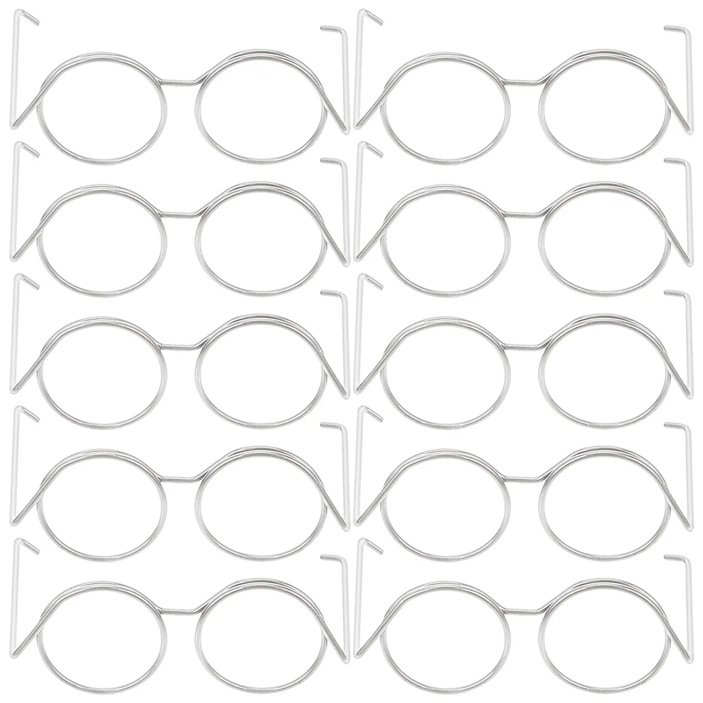 원피스 안경용 미니 안경테, 선글라스 인형 장난감, 금속 의류 액세서리, 20 개