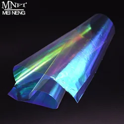MNFT 2 Pcs 16.8x16.5cm Clear Fly Tying Rainbow Film for Sabiki Rigs