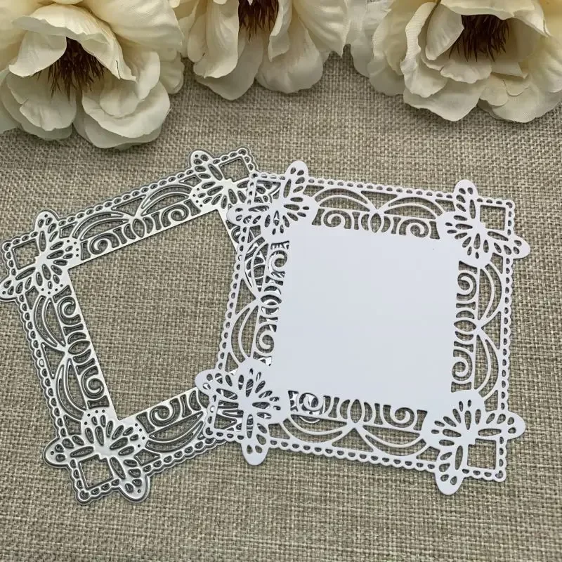 

Металлические вырубные формы-трафареты «Бабочка в квадратной рамке» для скрапбукинга, декоративного рукоделия и творчества