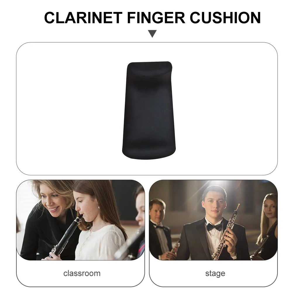 

Musical Finger Rest Sleeves Thumb Pad for Clarinet Black Instrument Accessories