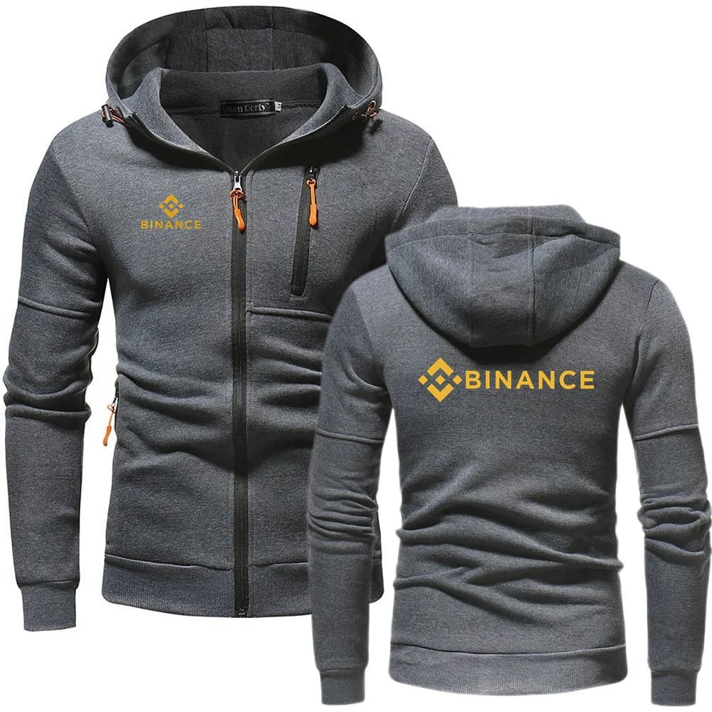 Sudaderas con capucha de Binance Crypto, tops deportivos informales para uso diario, ropa de oficina moderna para hombres y mujeres, sudaderas de alta calidad, abrigos cálidos con cremallera y forro polar.