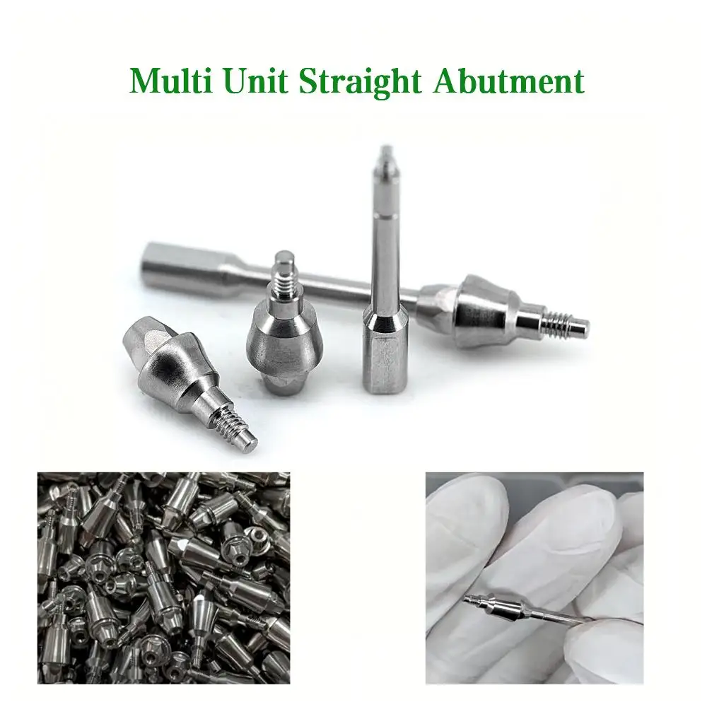 Bego System Compatible Straight Multi Unit Abutment 10 Pcs Dental Lab Implant Consumables Prosthetic Titanium Components