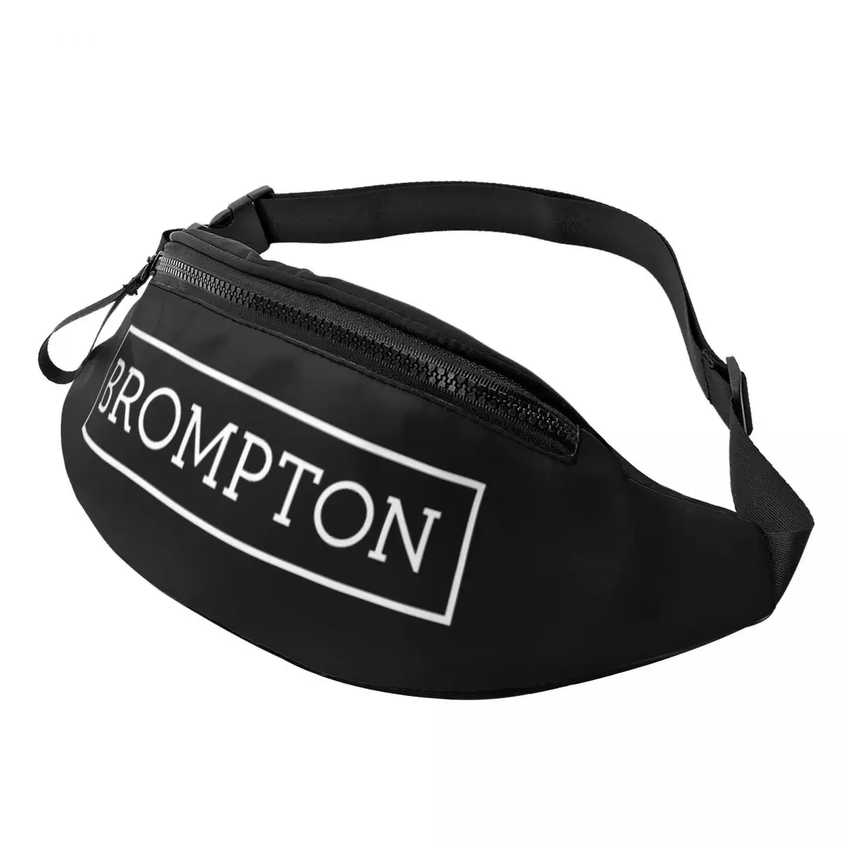 

Bromptons Bike Fanny Pack Women Men Custom Crossbody Waist Bag for Travel Hiking Phone Money Pouch