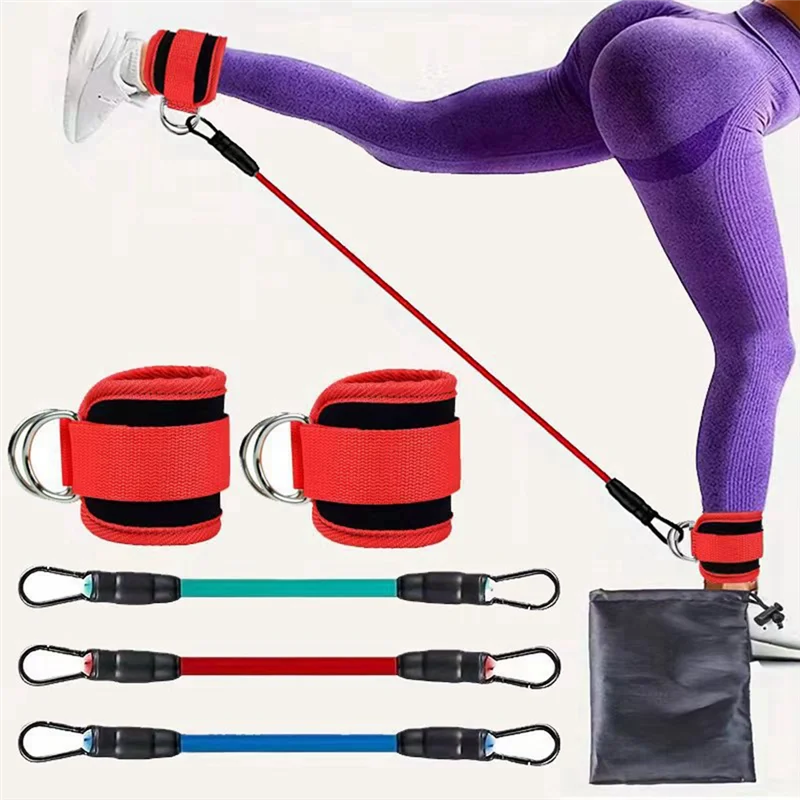 

Elastic Belt Three(Including A Pair Of Ankles)Leg Bounce Tension Rope Training