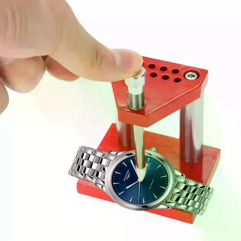 Watch Hand Presser Remover Puller Plunger Setting Fitting Set Red Wristwatch Watch Parts Repair Tool For Watchmaker