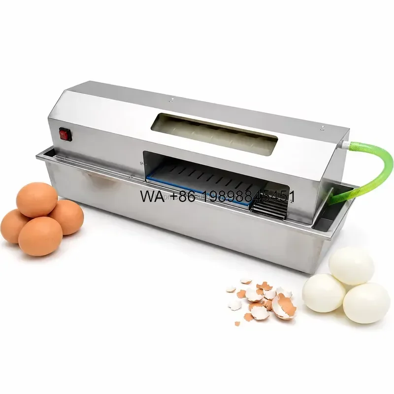 Wmwmnu Stainless Steel Hard Boiled Egg Peeler Egg Washer Cleaning Equipment for Cooked Hen Egg Processing Line