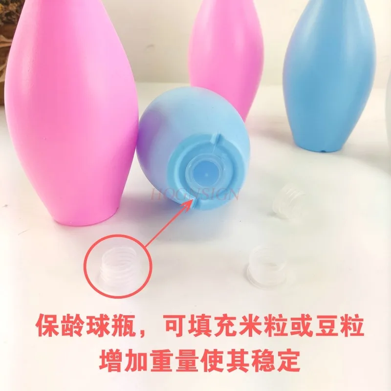 어린이를 위한 퍼즐볼 장난감, 조명, 실내 볼링 세트, 아기를 위한 다채로운 만화 부모-자식 스포츠