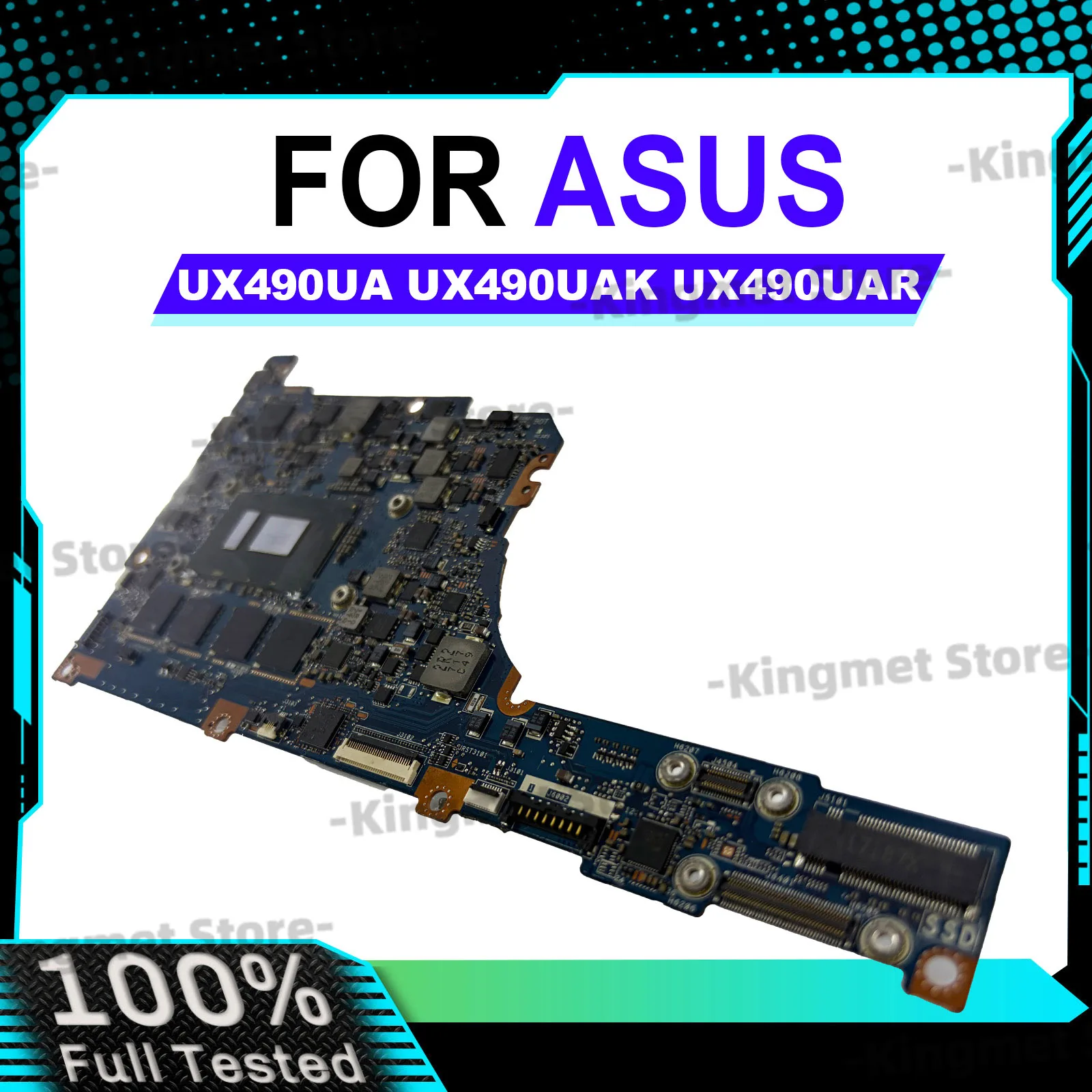 UX490UA Laptop Motherboard For ASUS ZenBook UX490UAR UX490U UX490UAK UX490UA Notebook Mainboard With i3 i5 i7 CPU 100% tests OK