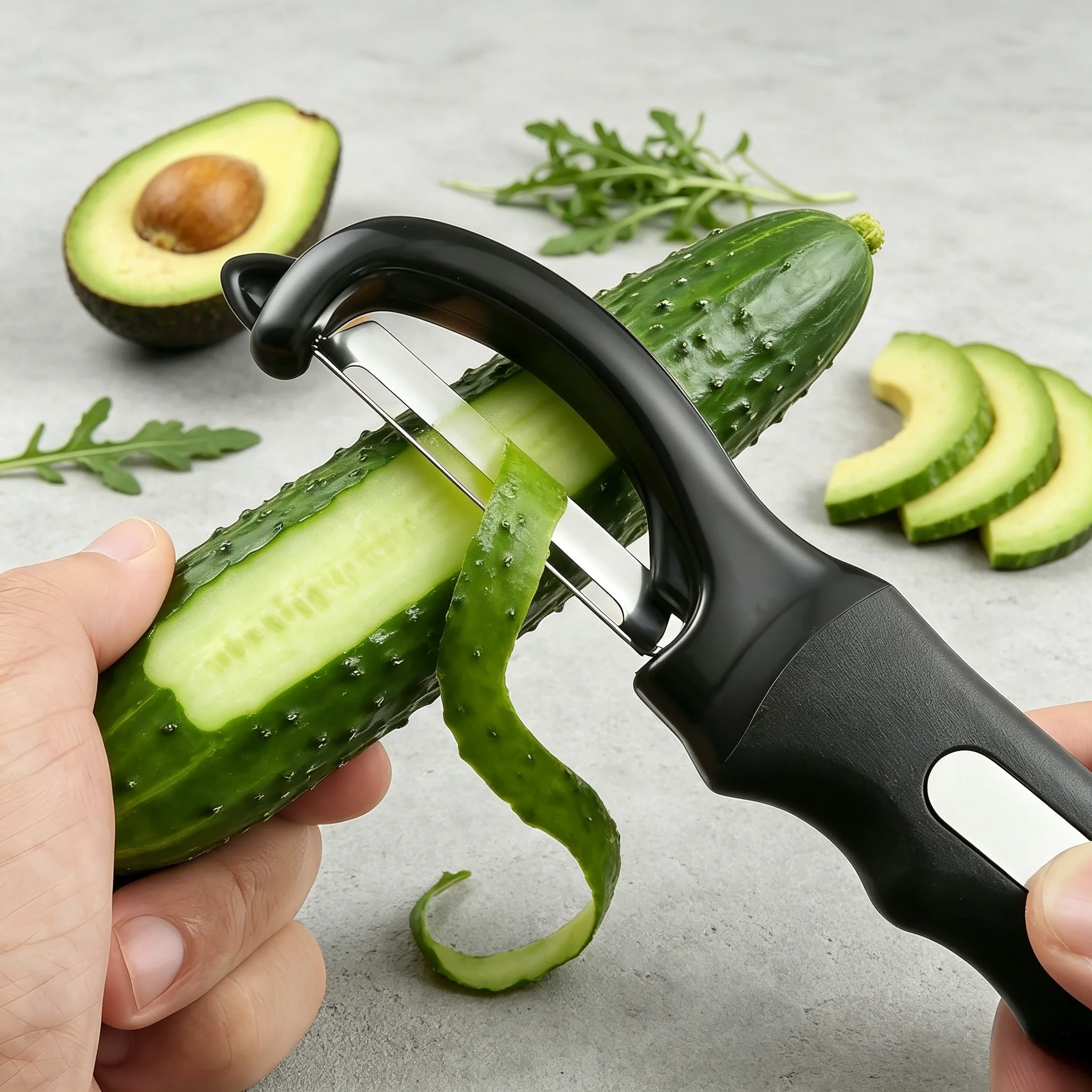 New Peeling Knife Vegetable Fruit Peeler With Ultra Sharp Blade Hard Skin Scraper Ergonomic Non-Slip Handle Kitchen Cooking Tool view 5