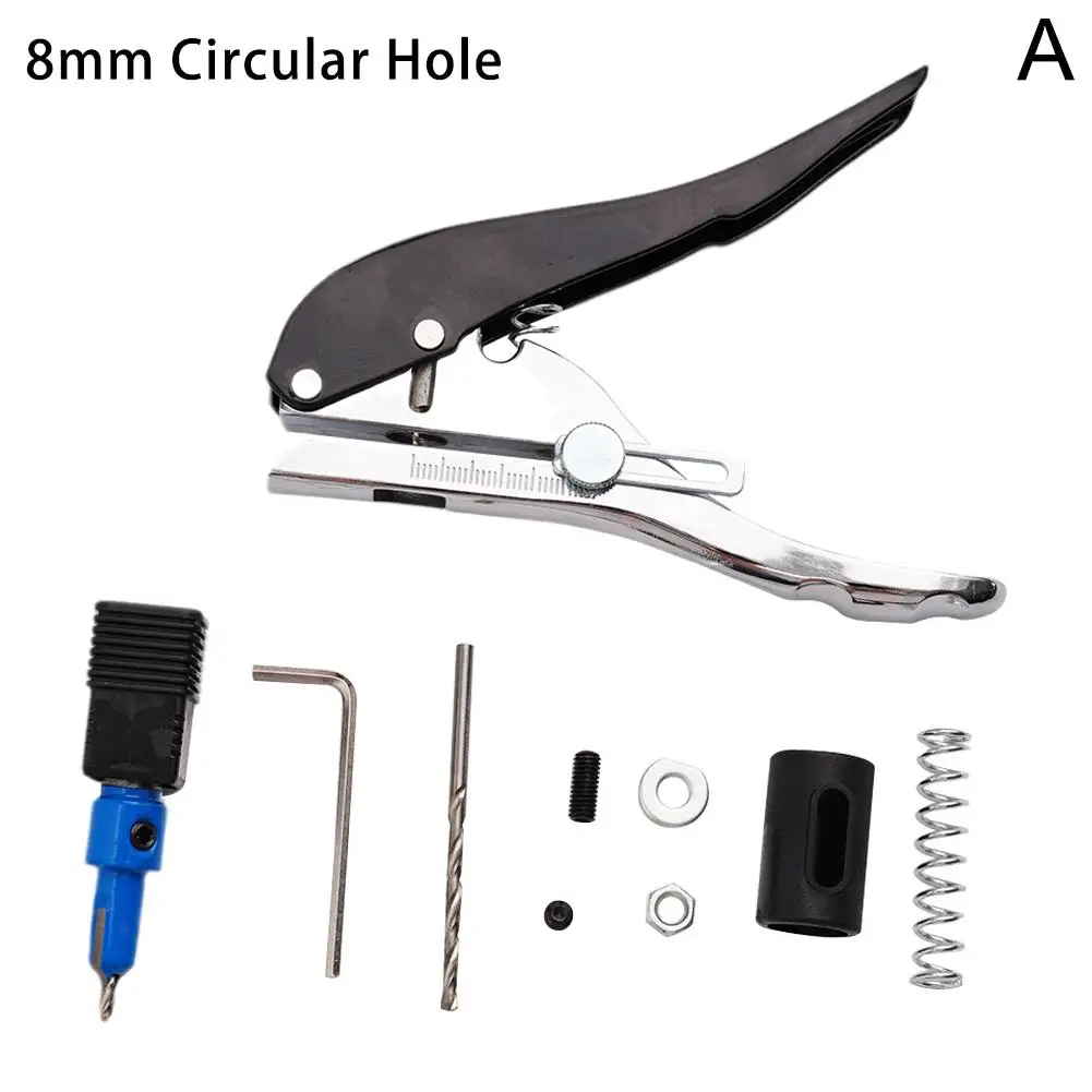 لكمة ثقب لكمة ثقب الورق لكمة ثقب لكمة سبائك الزنك 8 مللي متر ثقب واحد أداة تخريم لتركيب الورق النجارة