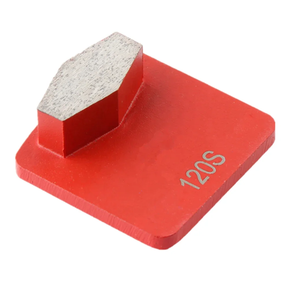 Diamond Concrete Terrazzo Floor Grinding Segments GBHusqvarna Metal Block Single Hexagonal Bar Disc 12PCS