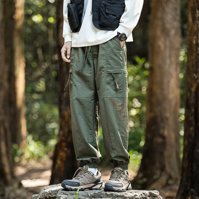 

Spring/Autumn 2025 Men's Workwear Pants for Outdoor Mountaineering Waterproof Loose-Fitting Quick-Drying Stormproof Pants