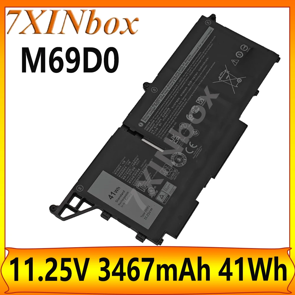 7XINbox M69D0 11.25V 3467mAh 41Wh Battery for Dell 01VX5 293F1 404T8 8WRCR M69D0 Latitude 13 7330 Latitude 7330 Rugged Extreme