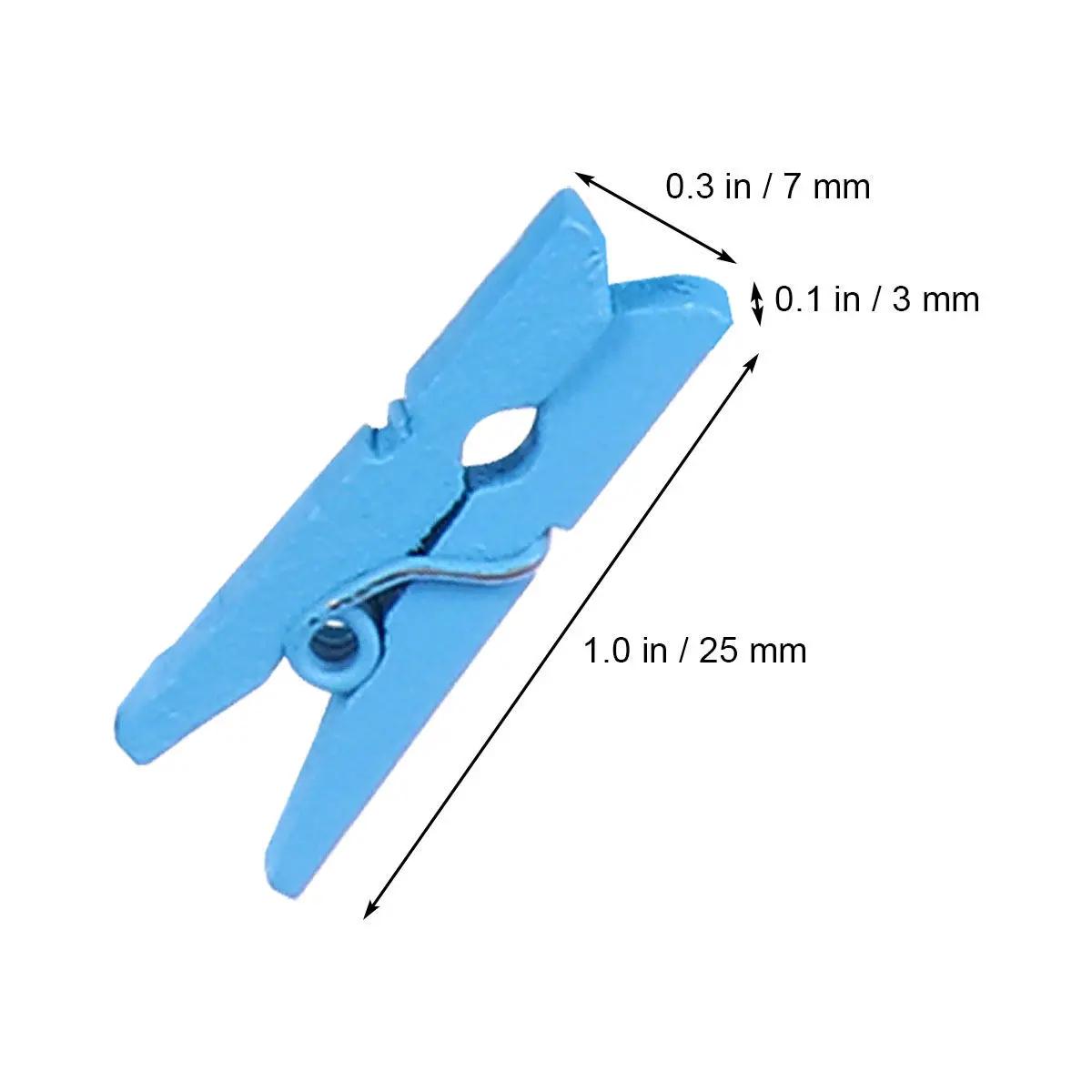 100Pcs Mini Wooden Craft Clips Rust Proof Light Weight Clothespins for Photos Paper Clothing DIY Projects Home Christmas Decor