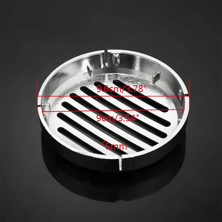 Motorcycle 3.5mm Horn Chrome Round Slotted Grille Car Horn Cover Fit For Honda Shadow VT1100 /750/600 VTX1300C1800C VT VF750