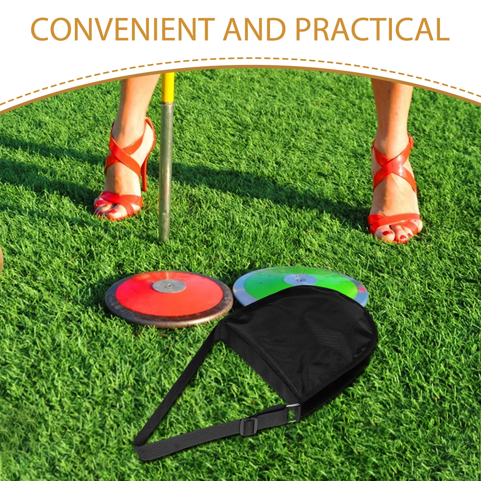 Discus Storage Bag Spacious Durable Sports Pouch For Shot Put Discs Carry Organizer Lightweight Equipment Protector Team