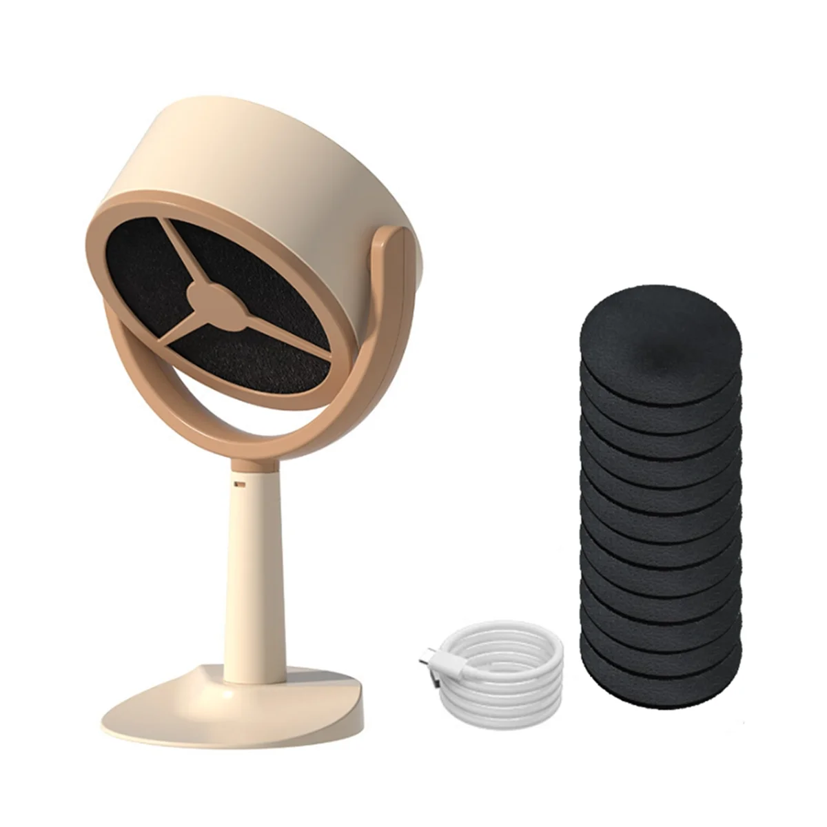 ポータブル綿煙清浄機、交換可能な活性炭フィルター付きファンレンジフード、屋内