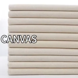 Pure Cotton Canvas Natural Color Fabric,Suitable For Bags, home decor,Tablecloths, Sofas, Cushions, Handbags, Shoes, Carpets