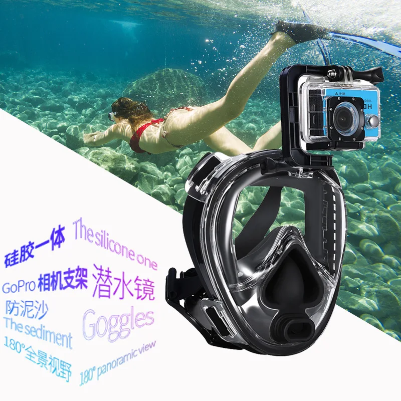 DEDEPU-Professional Breathing Valve for Adults, Scuba Mask, Swimming Mask, Underwater Photography, Mirror Diving Mask