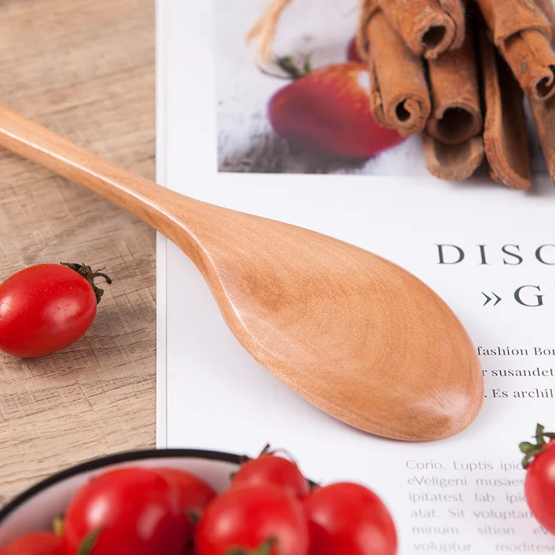1/3/5Pcs Wooden Spoon Bamboo Kitchen Cooking Utensil Tool Soup Teaspoon Catering For Kicthen Wooden Spoon Honey Coffee Spoon ﻿