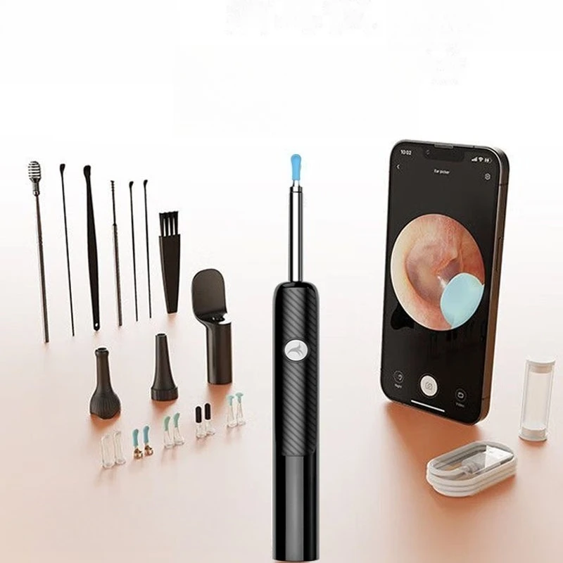 Visual ear scoop high-definition with tweezers Luminous ear scoop