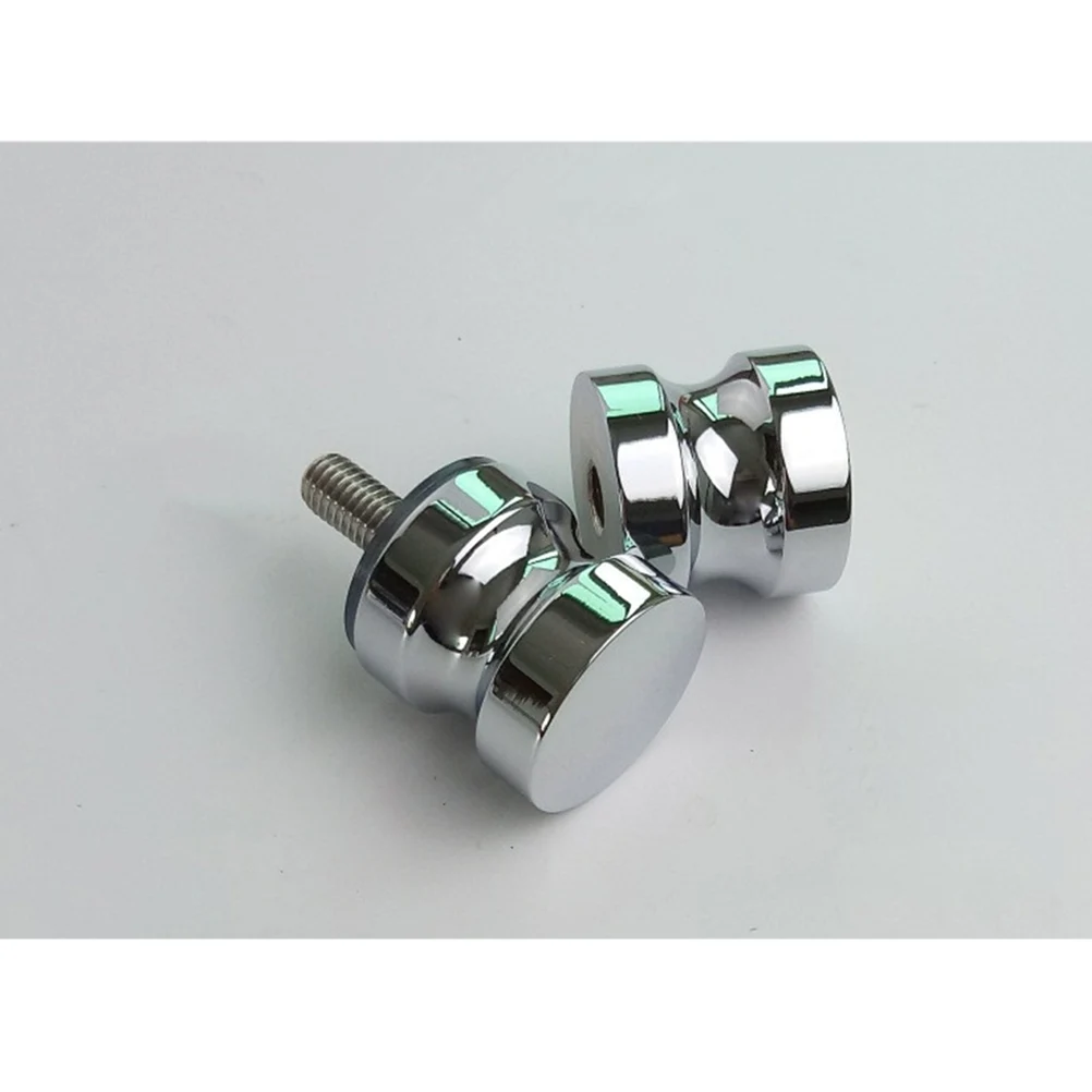 

Stainless Doorknob For Bathroom Steel Door Doorknob Glass Door Pull Round Edge Rust-Proof For Bathroom Home Office