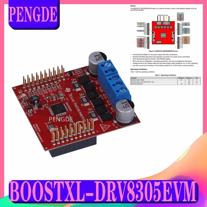 

Spot BOOSTXL-DRV8305EVM three-phase motor driverPack