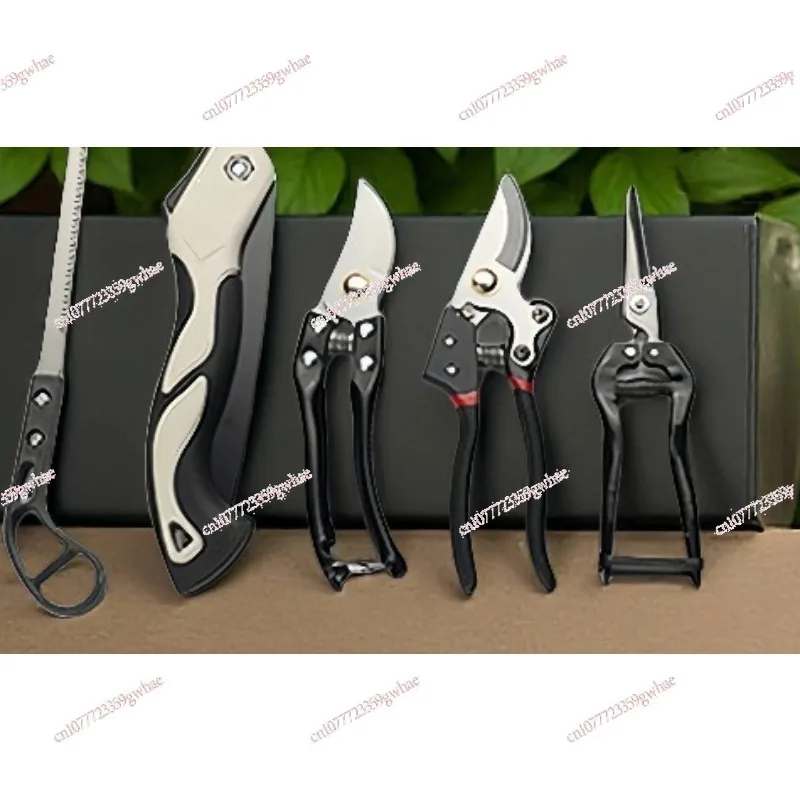 

5PCS Garden Tools Set Household Gardening Kit Pruning Shears Folding Saw Trimming Tools with Tool Box