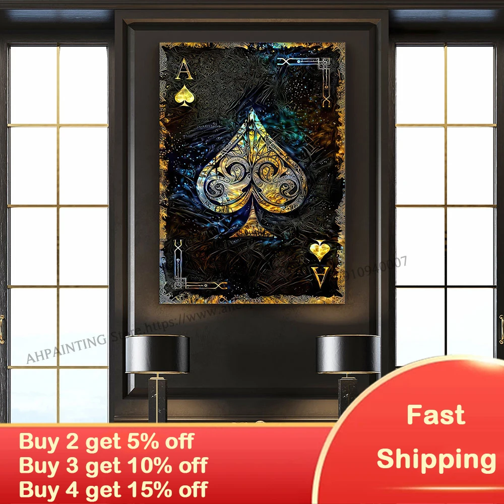 

Картина на холсте Ace Of Spade Card AHPAINTING