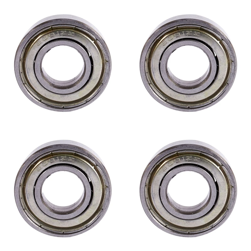 

4X 6001ZZ Double Shielded Deep Groove Ball Bearings 28Mm X 12Mm X 8Mm