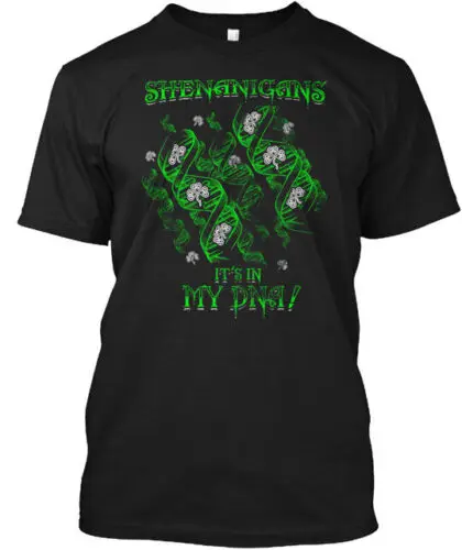 American Irish Roots Shenanigans Dna T-Shirt Made in the USA Size S to 5XL