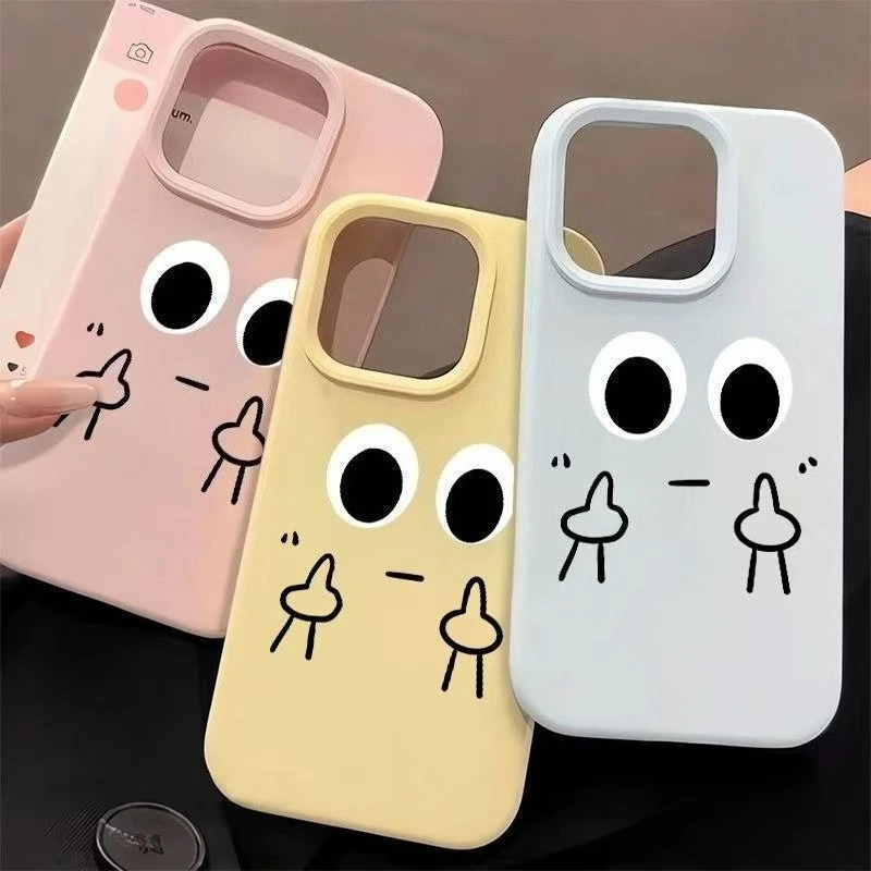 

Cute Funny Speechless Phone Case For Huawei Nova 14 13 12 Pro Ultra 9 P60 P50 Pro Anti-fall Soft Back Cover