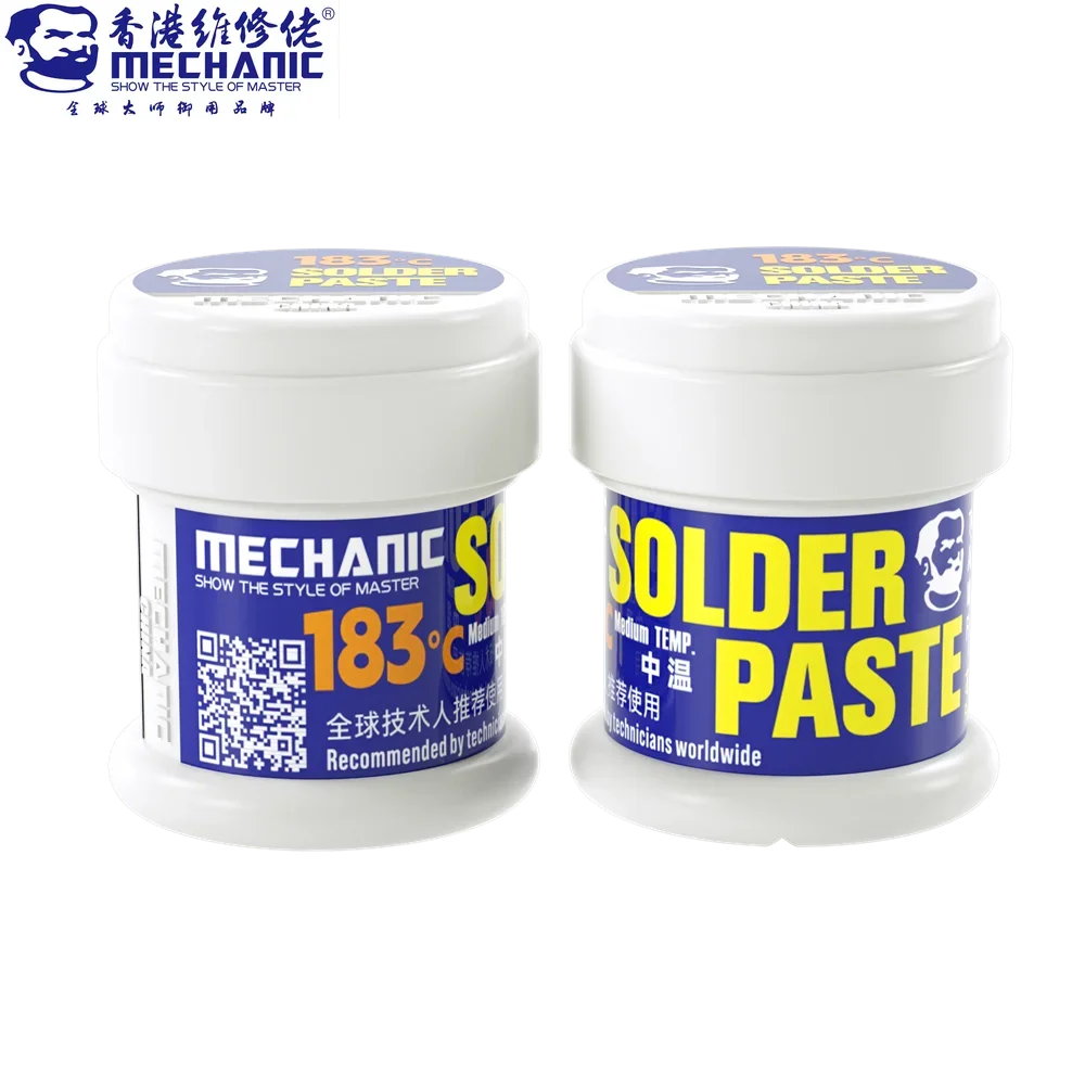 MECHANIC 138/183/158/217 ℃ Low/Middle/High Temperature Solder Paste Mainboard Middle Frame CPU Chip Rework Template Solder Flux