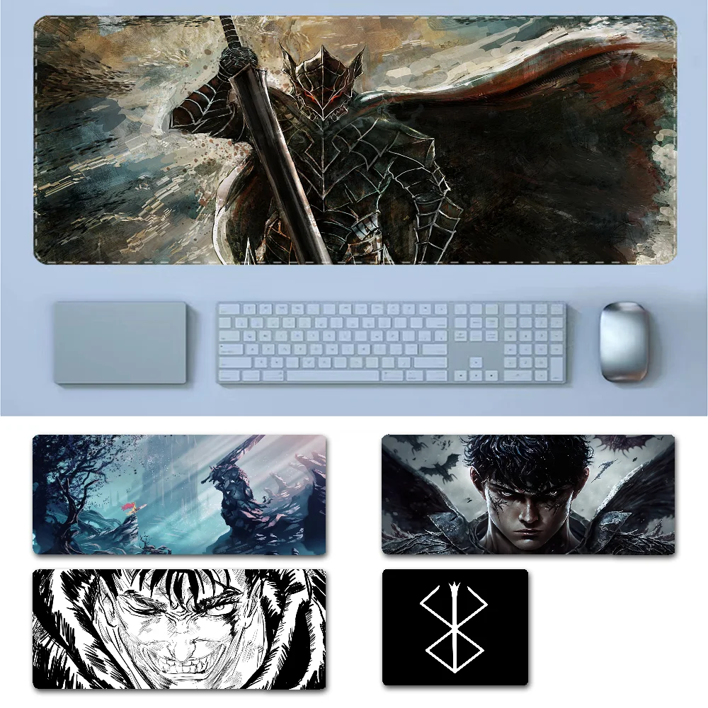 Berserk Mousepad New Rubber Mouse Durable Desktop Mousepad Size for Game Keyboard Pad for Gamer