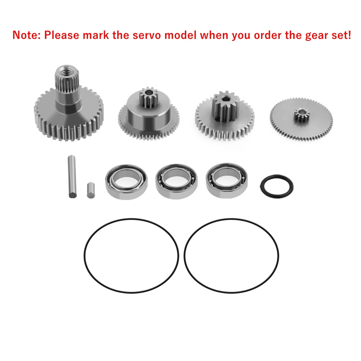 AGFRC Servo Replacement Gear Set Parts With Bearing Pin Shaft for A86 A81 A80 A73 A62 A50 A11CLS A20CLS A20 A06 A66 Series Servo