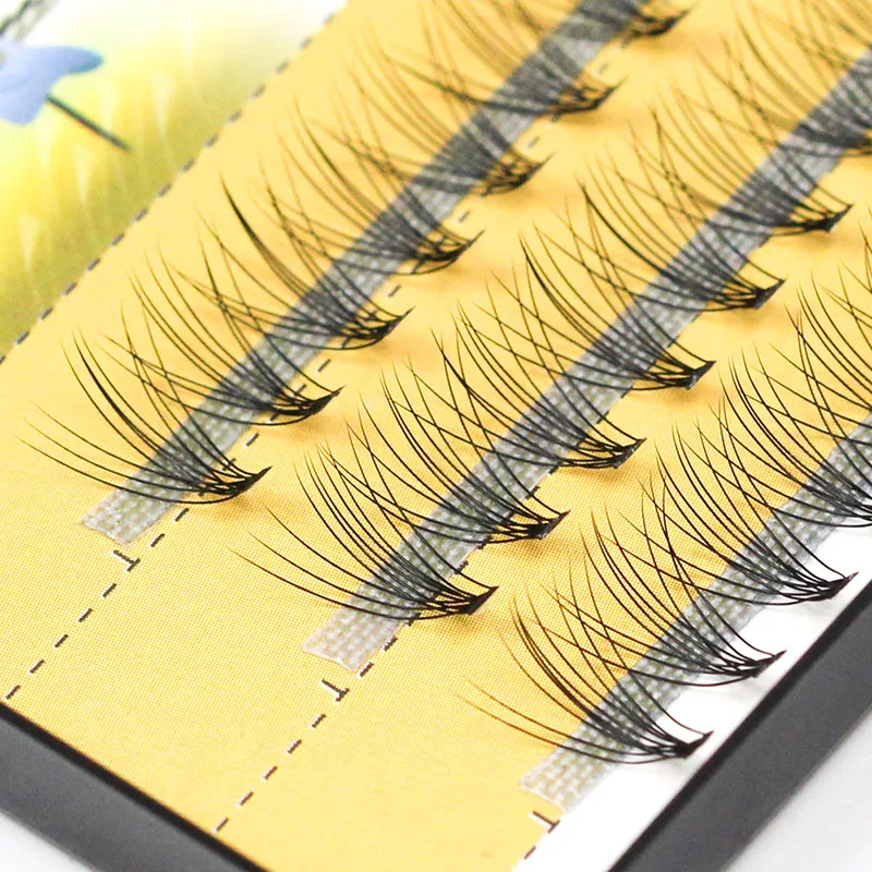 60 bundles/box individual lashes, 10D 0.07/0.1thick clusters eyelash extension, natural false eyelashes, makeup lashes wholesale