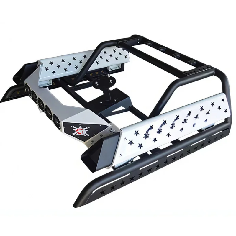 Heavy Duty Carbon Steel Anti Roll Bar Bed Rack F-150 Tacoma Pickup