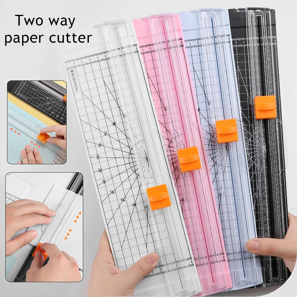 A4 Paper Cutting Cutting Mat Photo Trimmers Machine Guillotine Paper Cutter with Pull-out Ruler Scrapbook Lightweight