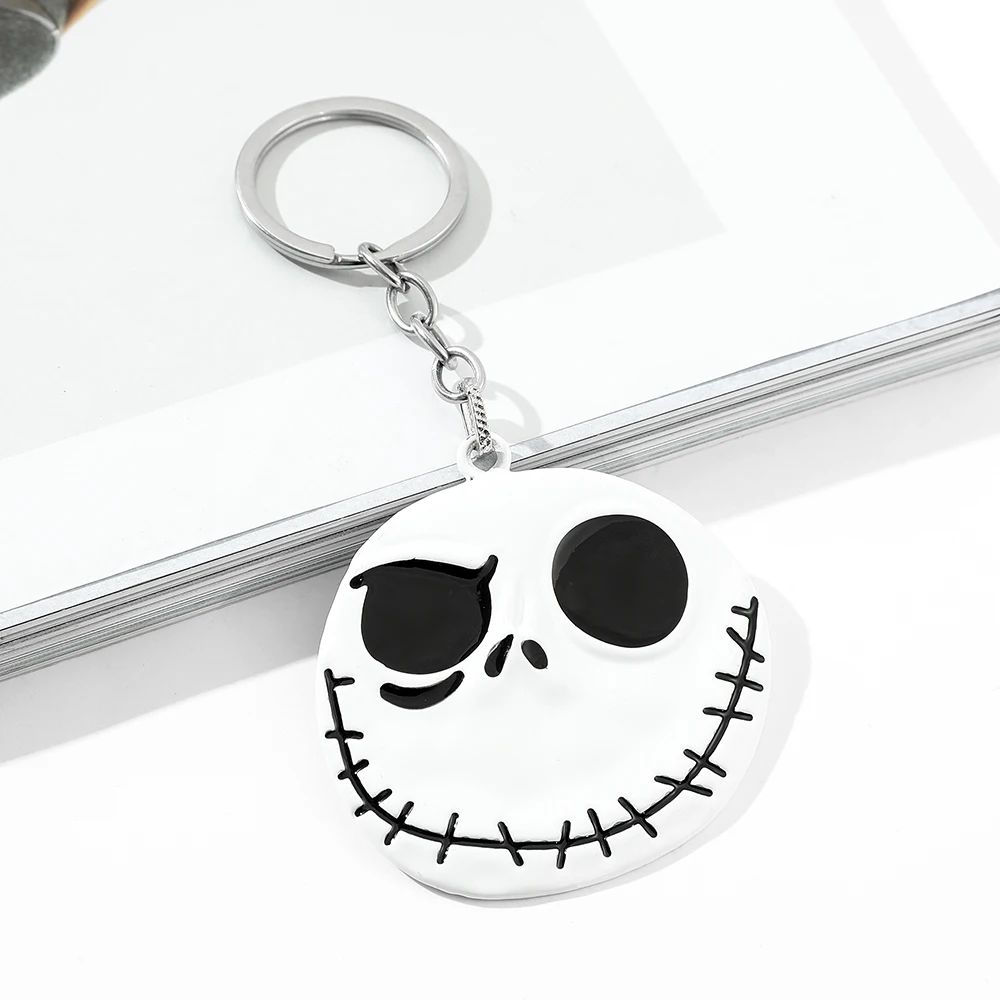 The Nightmare Before Christmas Keychain Sally Jack Skellington Halloween Key Ring Jewelry Backpack Keys Holder Accessories