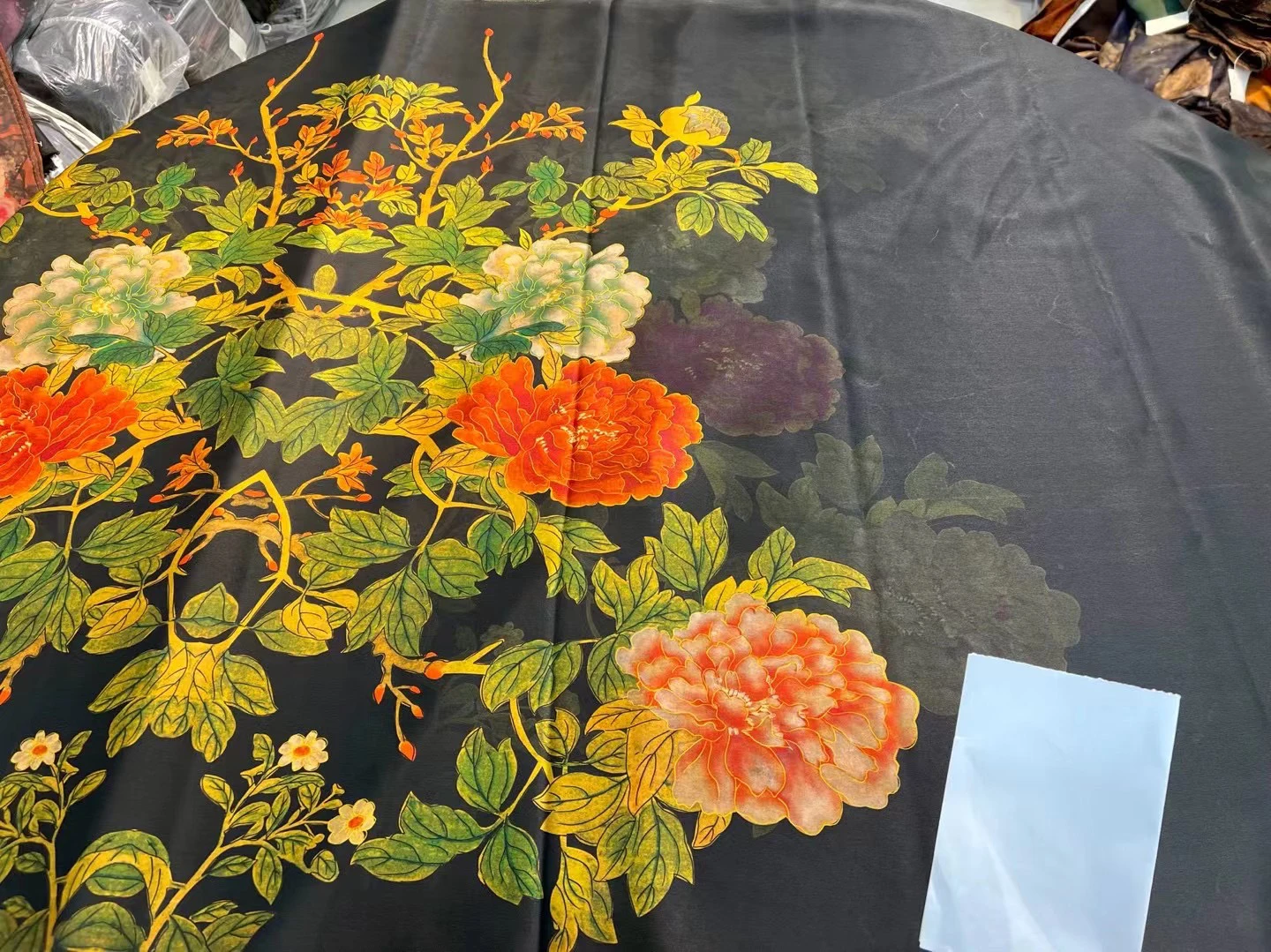 

High Quality Chinese Retro Cheongsam High-End Real Silk Fabric Cloth Fragrant Cloud Yarn