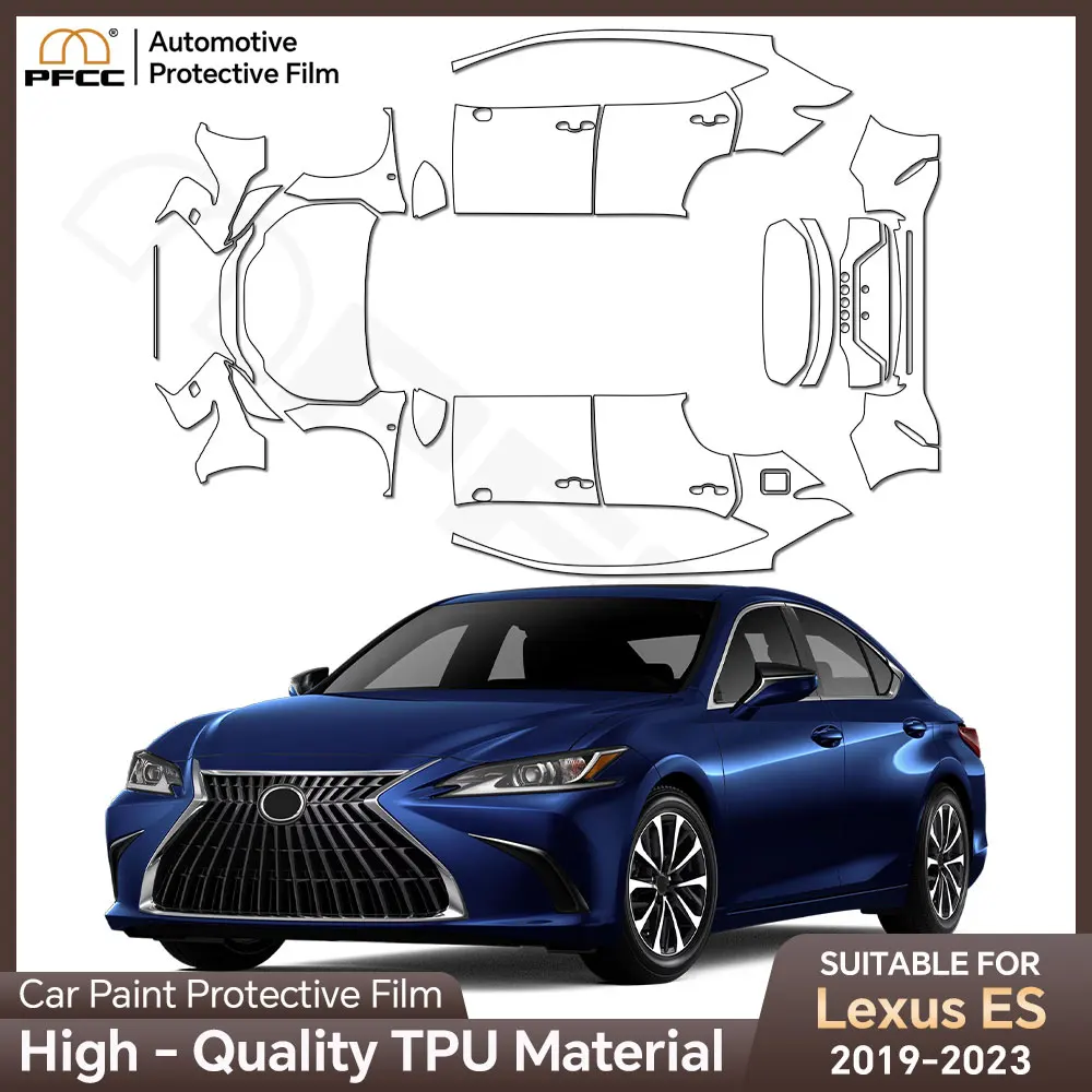 

PFCC TPU Car Paint Protection Film for Lexus ES 250 300H 350 2019 2020 2021 2022 2023 Clear Bra Kit Decal Pre Cut PPF Scratch