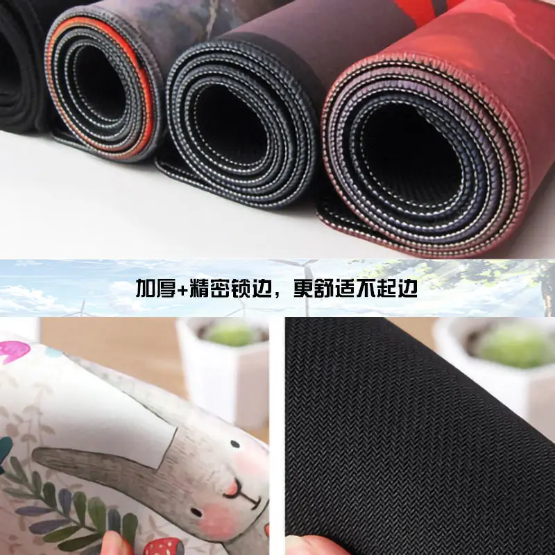 800X300X2mm  Creative Personality Mouse Pad Abstract Pattern  Oversized Thickened Mouse Pad Work Table Mat Cleaning Pad