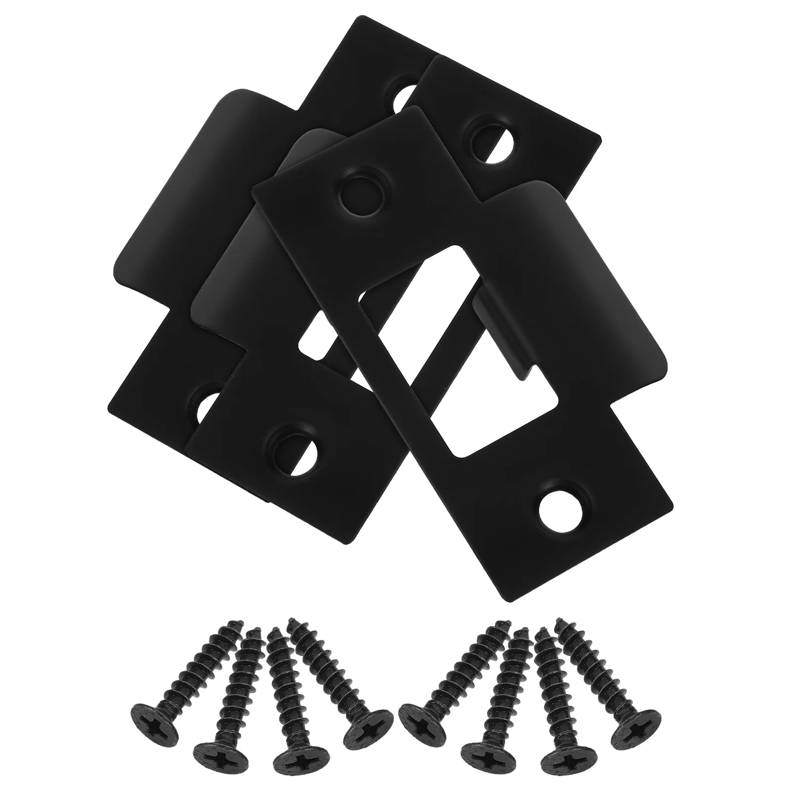 

Stainless Steel Door Lock Accessories Latch Protector Plate Guard Durable Strike Plates For Interior Doors