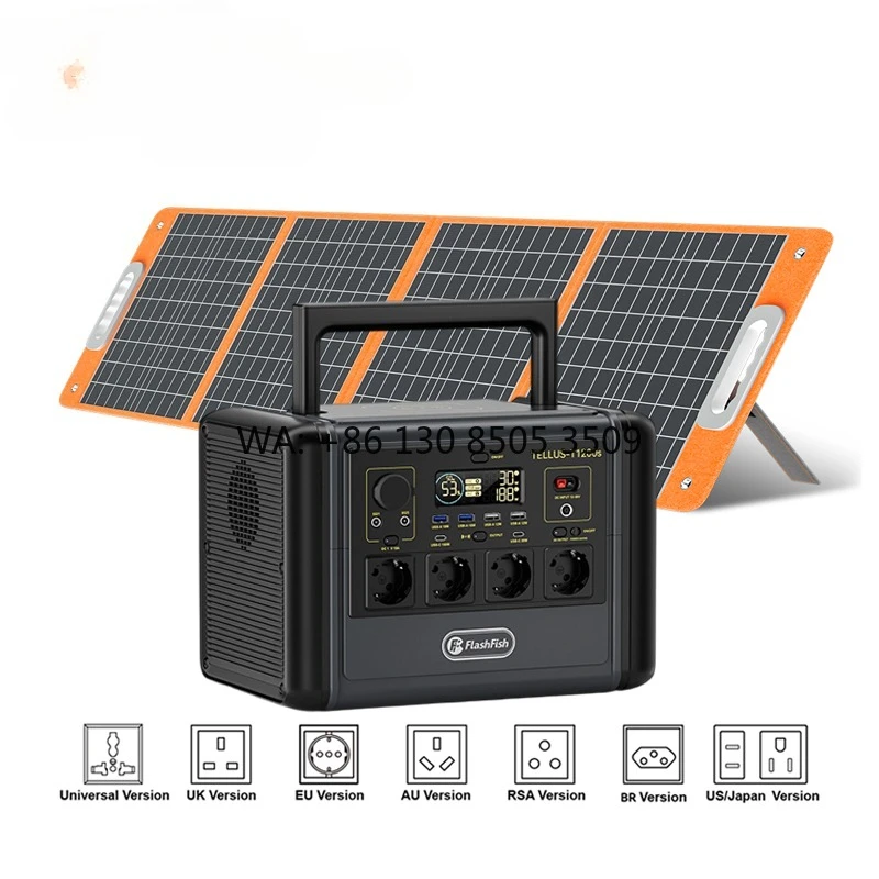 

Camping Powerstation Powerbank 1000w Charger Supply 1000 1200 Watt Power Station LiFePO4 Lithium Battery Solar Generator