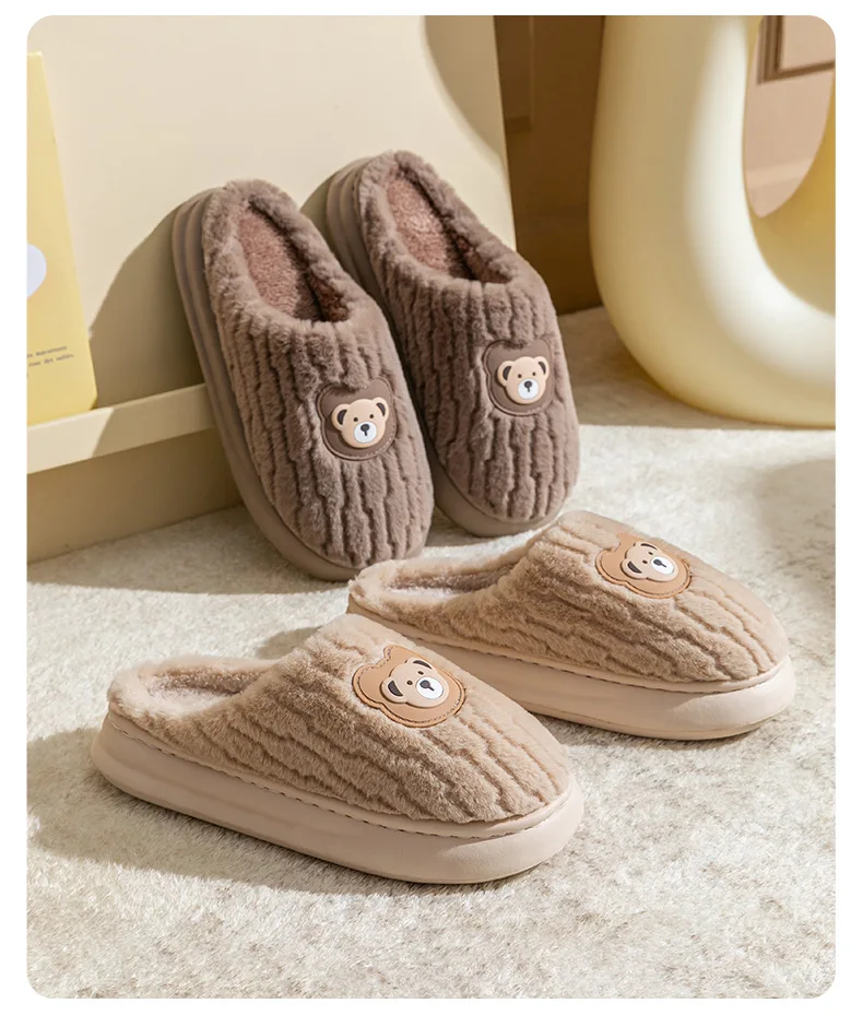 Indoor-Woll- und Samt-Hausschuhe für Damen und Herren – Neuheiten Herbst/Winter 2025 – Warme Thermo-Hausschuhe für Zuhause – Detail 17