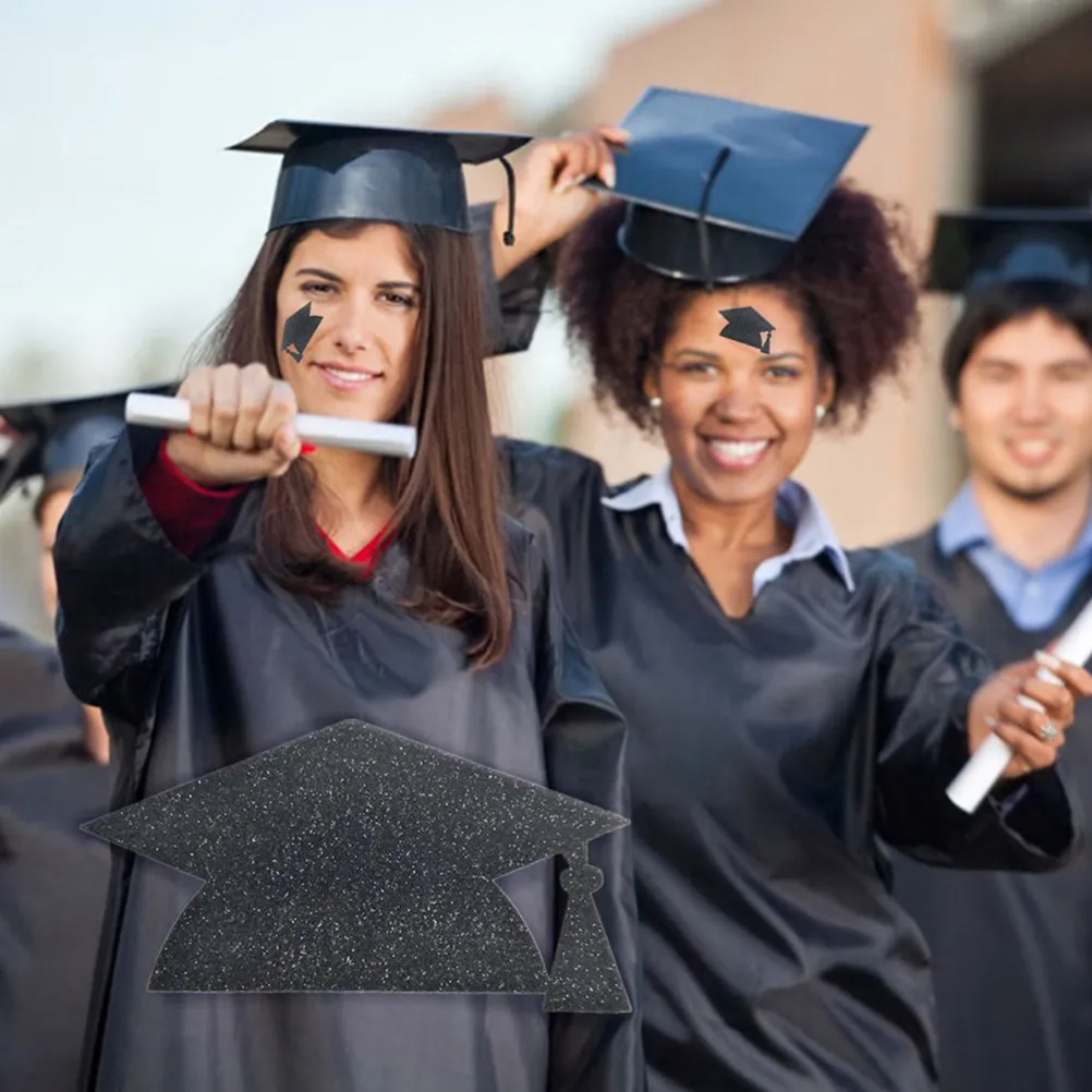 

24 шт. Наклейки для выпускных колпаков, разноцветные самоклеящиеся стикеры, украшения для выпускных вечеринок, декор для стаканов и тортов