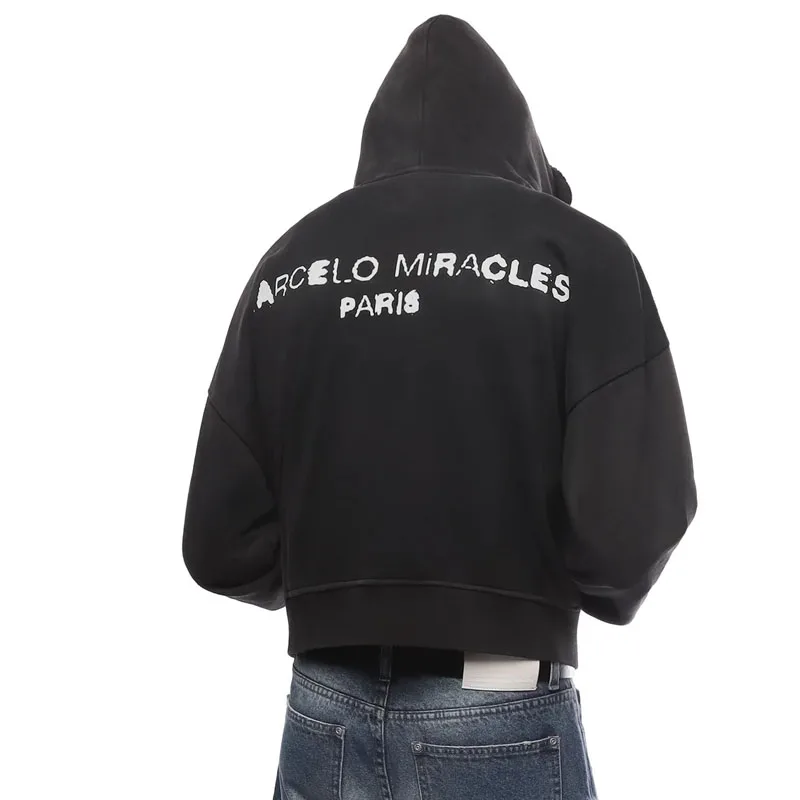 Y2k Vintage Letter Graphic print fashion gothic trendy punk casual Jacket Harajuku unisex autumn winter Warm versatile Hoodies
