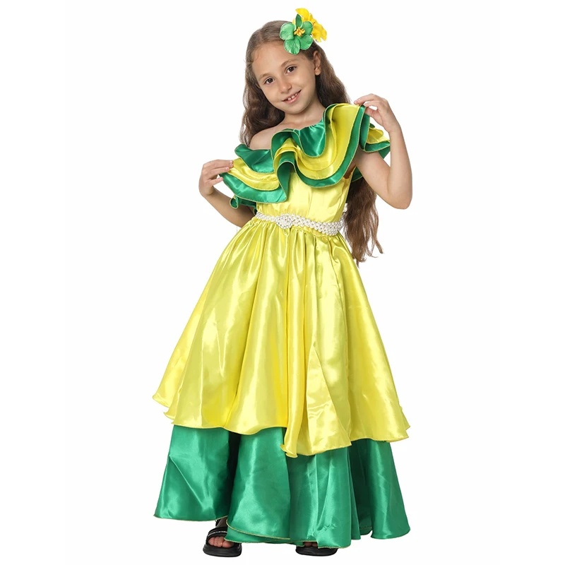 

Red Salsa Dancer Girl Sexy Fancy Dress Up Pink Brazilian Bright Festival Dance Costume Yellow Samba Girls Carnival Costumes