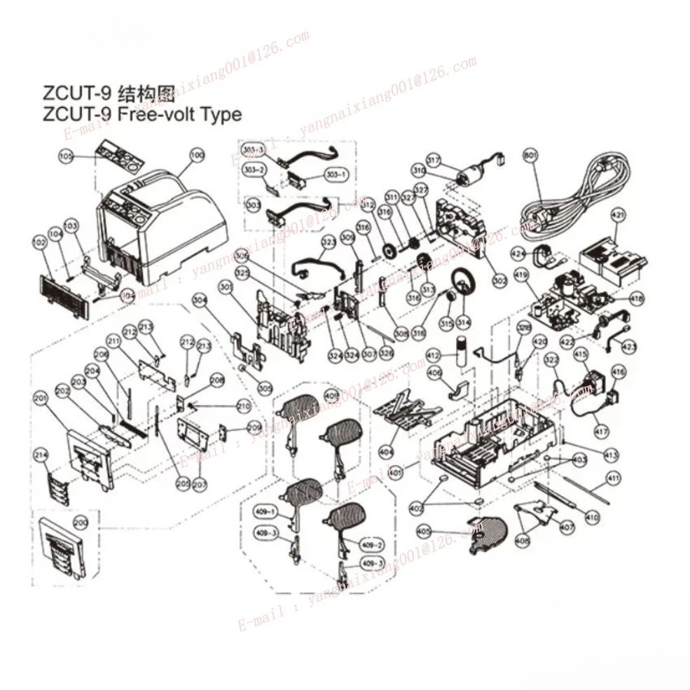 1pc ZCUT-9 Automatic Adhesive Paper Cutting Machine Accessories Soft Rubber Wheel Sensor Motherboard Blade