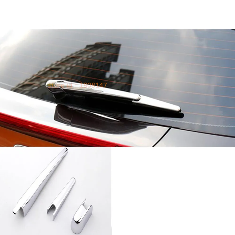 Car Trim Windscreen ABS Chrome Rear Glass Wiper Nozzle Tail Window Lamp Frame For Honda HRV HR-V Vezel 2014 2015 2016 2017 2018